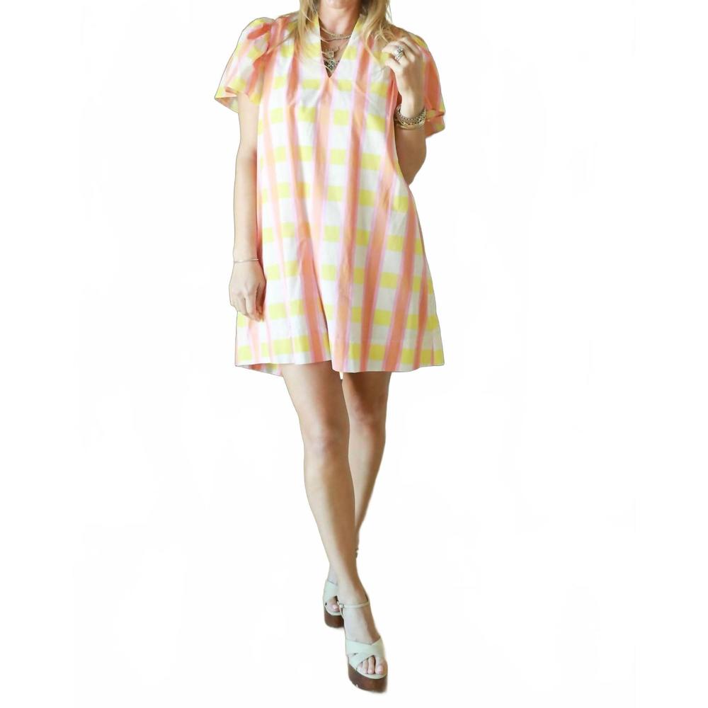 NEW BROOKE WRIGHT the sarah dress in daydream plaid
